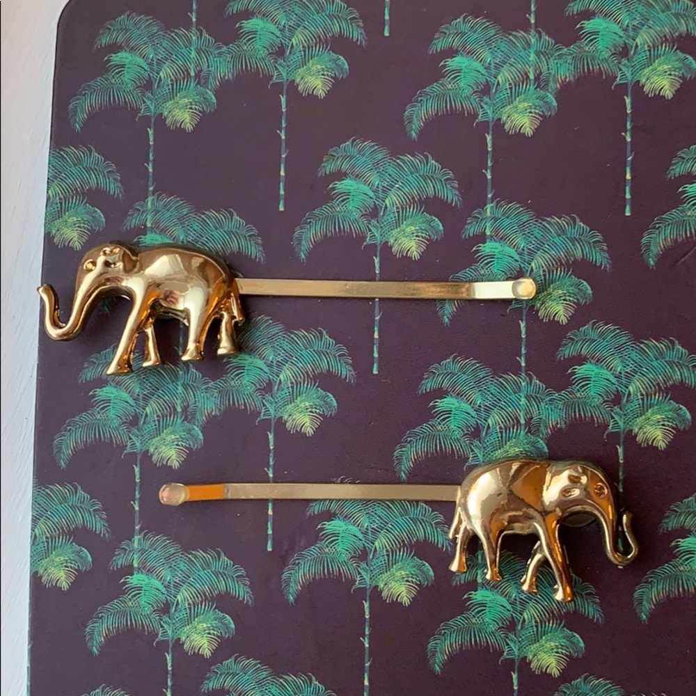 Gold-toned Elephant Hair Pins